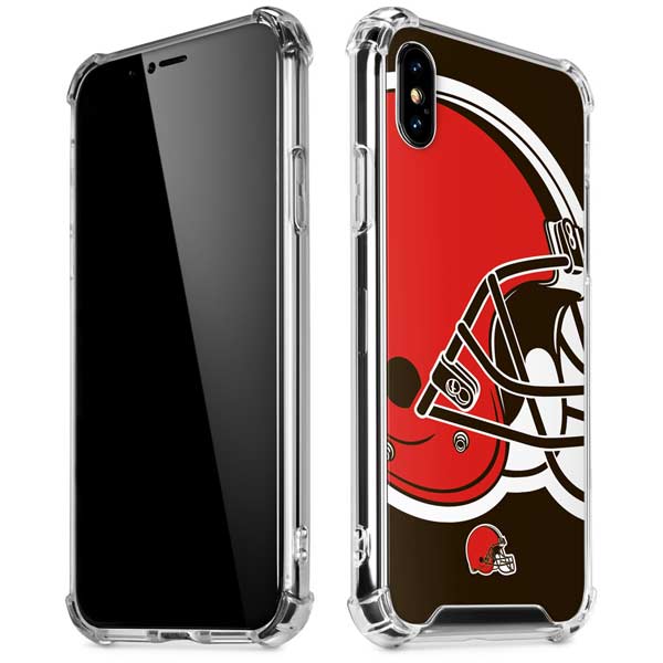 NFL Cleveland Browns Large Logo iPhone X/XS Clear Case