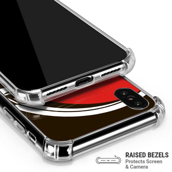 NFL Cleveland Browns Large Logo iPhone X/XS Clear Case