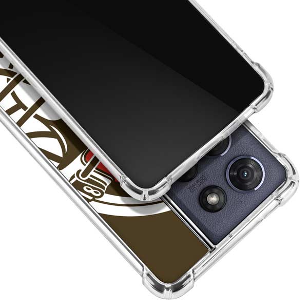 NFL Cleveland Browns Large Logo Moto G 5G (2025) Clear Case