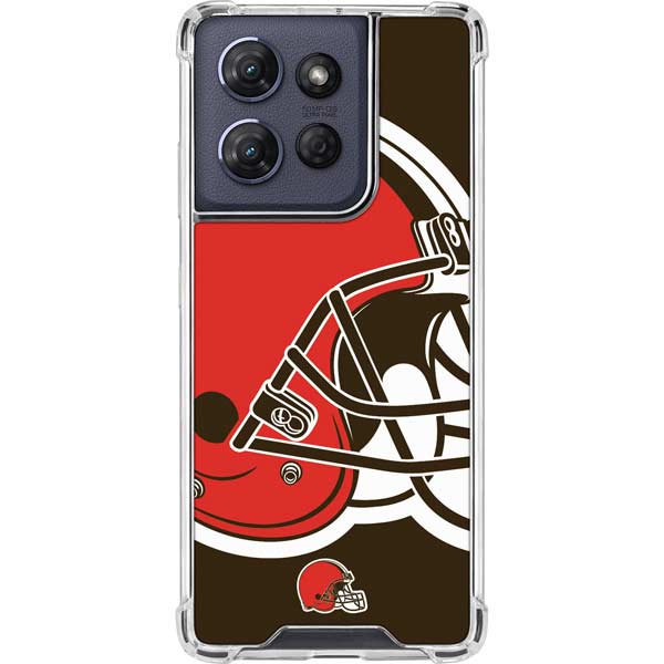 NFL Cleveland Browns Large Logo Moto G Power 5G (2025) Clear Case
