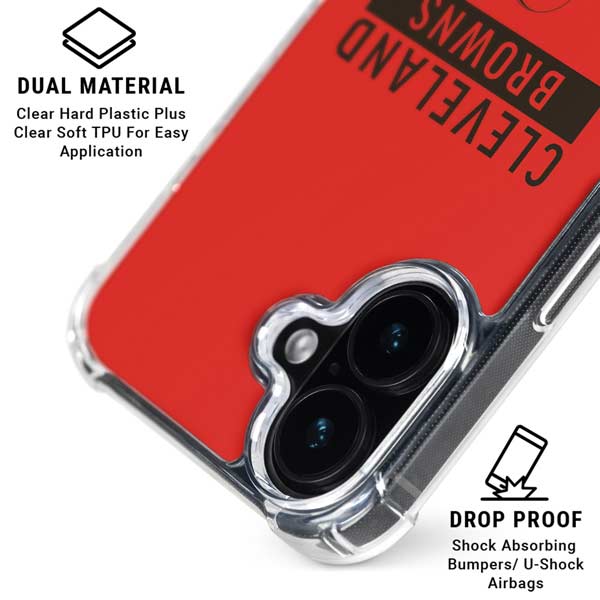NFL Cleveland Browns Orange Performance Series iPhone 17 MagSafe Case