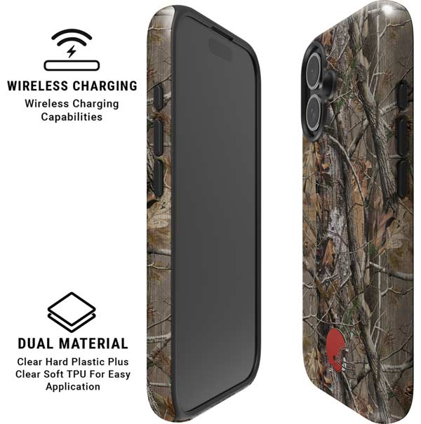 NFL Cleveland Browns Realtree AP Camo iPhone 16 Magsafe Impact Case