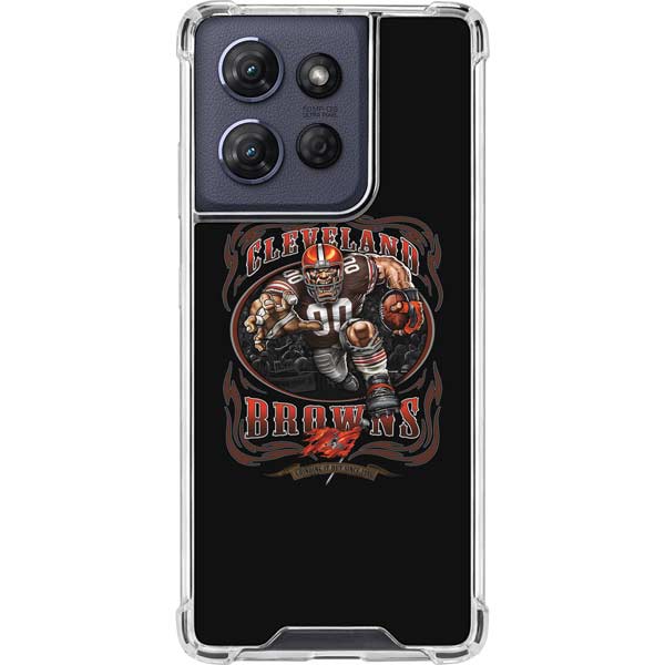 Liquid Blue NFL Cleveland Browns Running Back Moto G 5G (2025) Clear Case