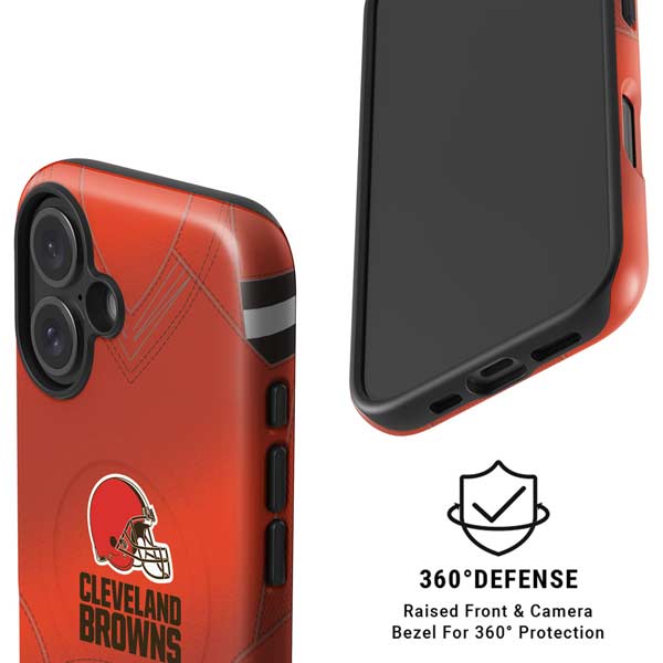 NFL Cleveland Browns Team Jersey iPhone 16 Plus Magsafe Impact Case