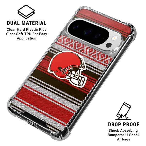 NFL Cleveland Browns Trailblazer Google Pixel 10 Pro XL Clear Case