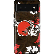 NFL Cleveland Browns Tropical Print Pixel Cases