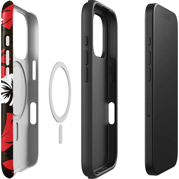 NFL Cleveland Browns Tropical Print iPhone 16 Pro Max Magsafe Impact Case