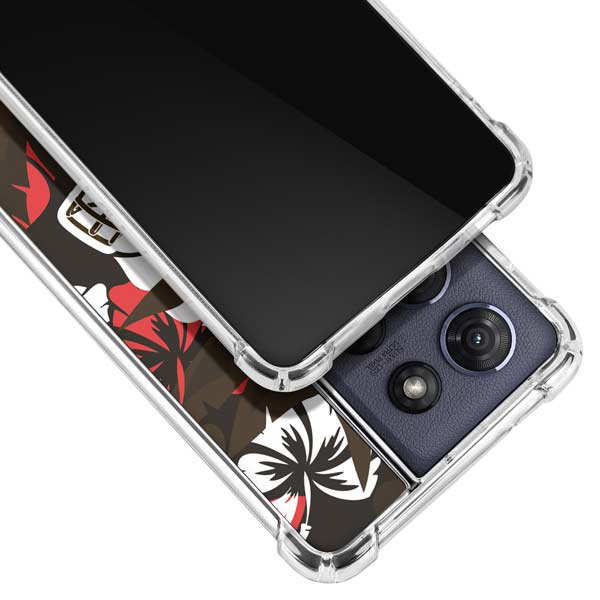 NFL Cleveland Browns Tropical Print Moto G Stylus 5G (2025) Clear Case
