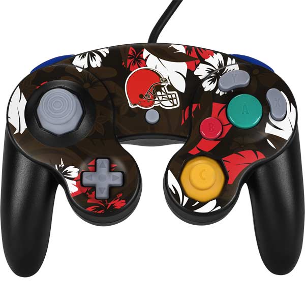 NFL Cleveland Browns Tropical Print Nintendo Skins