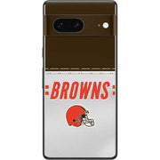 NFL Cleveland Browns White Striped Pixel Skins