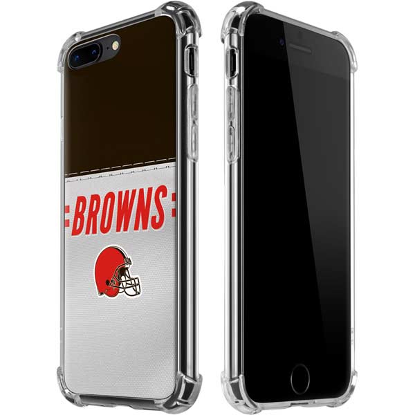 NFL Cleveland Browns White Striped iPhone Cases
