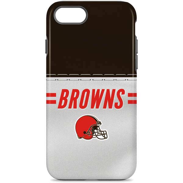 NFL Cleveland Browns White Striped iPhone Cases