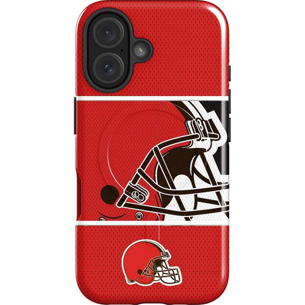 NFL Cleveland Browns Zone Block iPhone 16 Plus Magsafe Impact Case