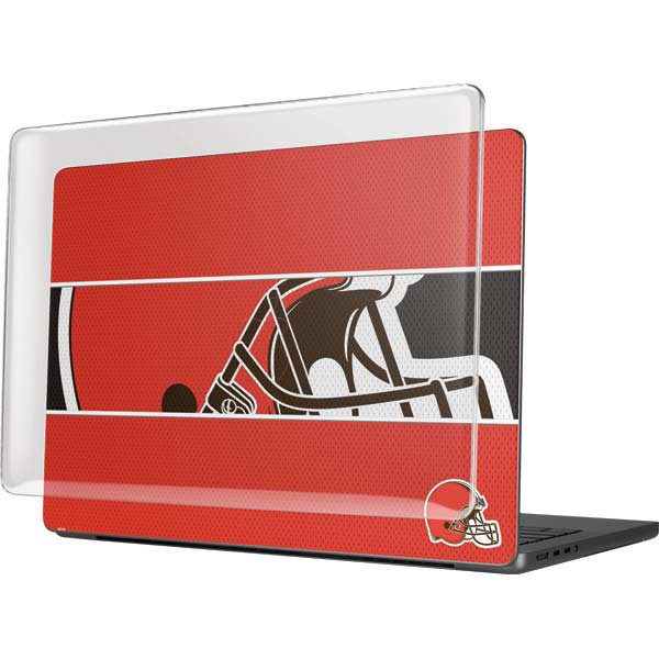NFL Cleveland Browns Zone Block MacBook Pro 14in (2021-24) Case plus Skin