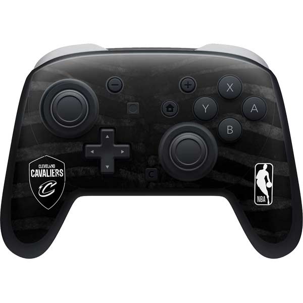 NBA Cleveland Cavaliers Black Animal Print Nintendo Switch 2 (2025) Pro Controller Skin