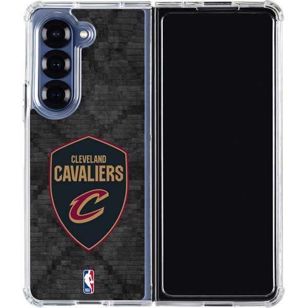 NBA Cleveland Cavaliers Dark Rust Galaxy Z Fold7 Clear Case