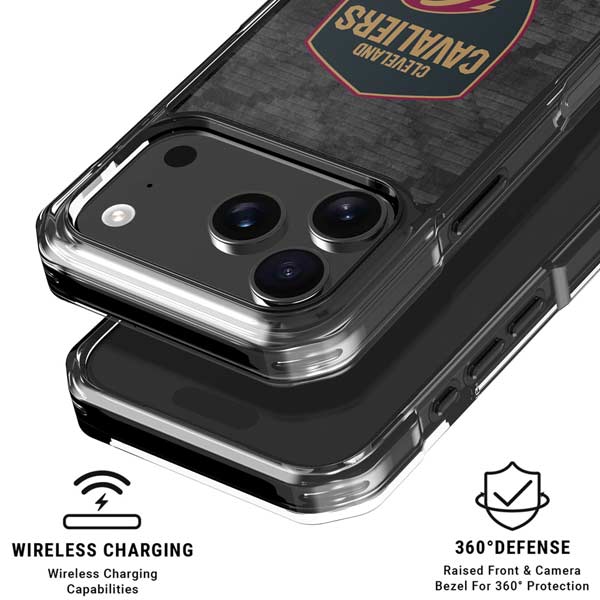 NBA Cleveland Cavaliers Dark Rust iPhone 17 Pro Clear Case