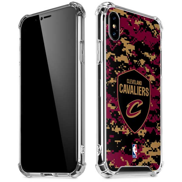 NBA Cleveland Cavaliers Digi Camo iPhone X/XS Clear Case