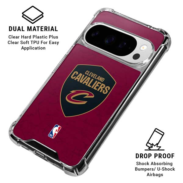 NBA Cleveland Cavaliers Distressed Google Pixel 10 Pro Clear Case