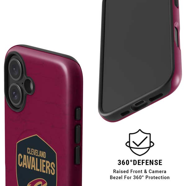 NBA Cleveland Cavaliers Distressed iPhone 16 Plus Magsafe Impact Case