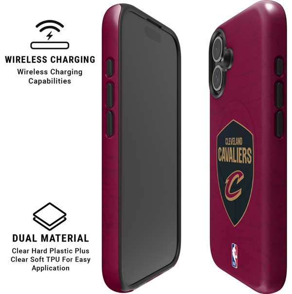 NBA Cleveland Cavaliers Distressed iPhone 16 Plus Magsafe Impact Case