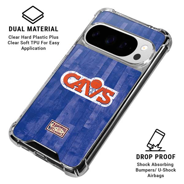 NBA Cleveland Cavaliers Hardwood Classics Google Pixel 10 Pro Clear Case