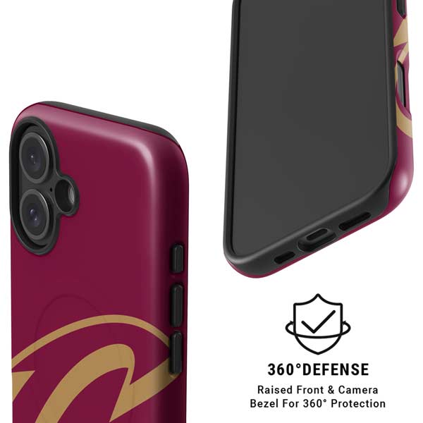 NBA Cleveland Cavaliers Large Logo iPhone 16 Magsafe Impact Case