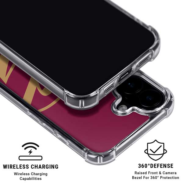 NBA Cleveland Cavaliers Large Logo iPhone 17 Clear Case