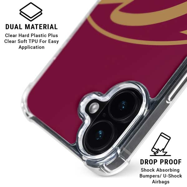 NBA Cleveland Cavaliers Large Logo iPhone 17 Clear Case