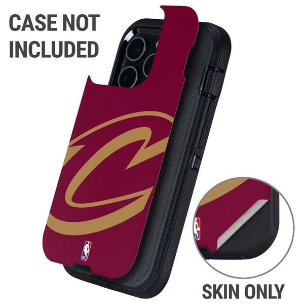 NBA Cleveland Cavaliers Large Logo Otterbox Defender iPhone Skin