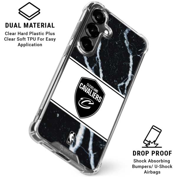 NBA Cleveland Cavaliers Marble Galaxy S26 Clear Case