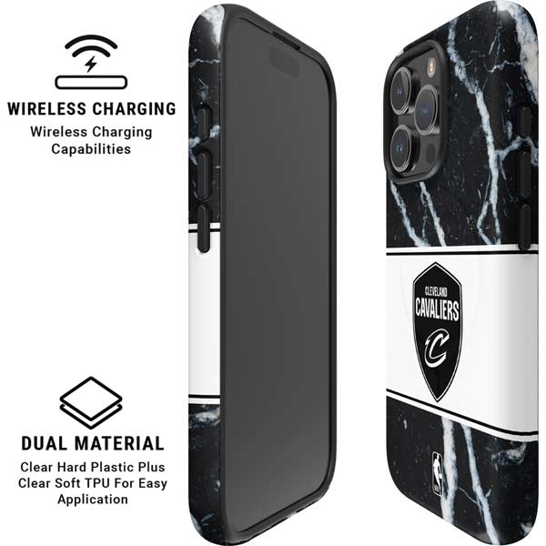 NBA Cleveland Cavaliers Marble iPhone 16 Pro Max Magsafe Impact Case