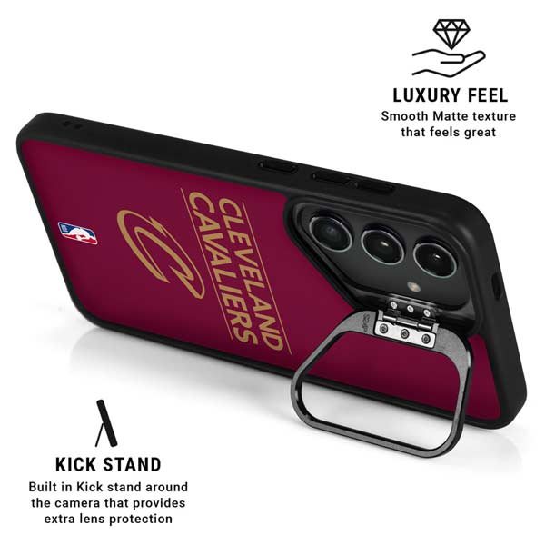 NBA Cleveland Cavaliers Standard - Maroon Galaxy S26 Plus Kickstand Case