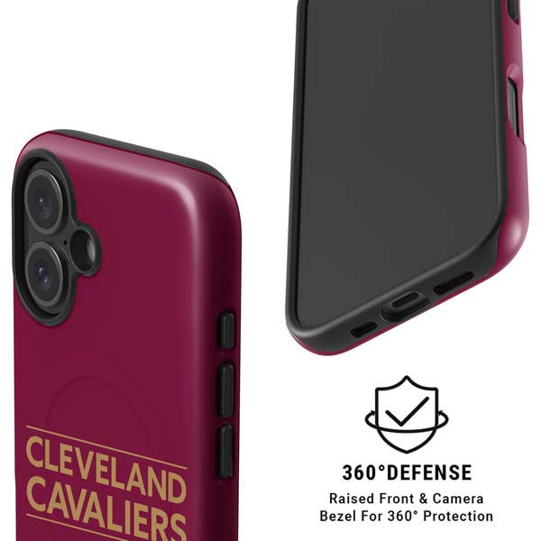 NBA Cleveland Cavaliers Standard - Maroon iPhone 16 Magsafe Impact Case