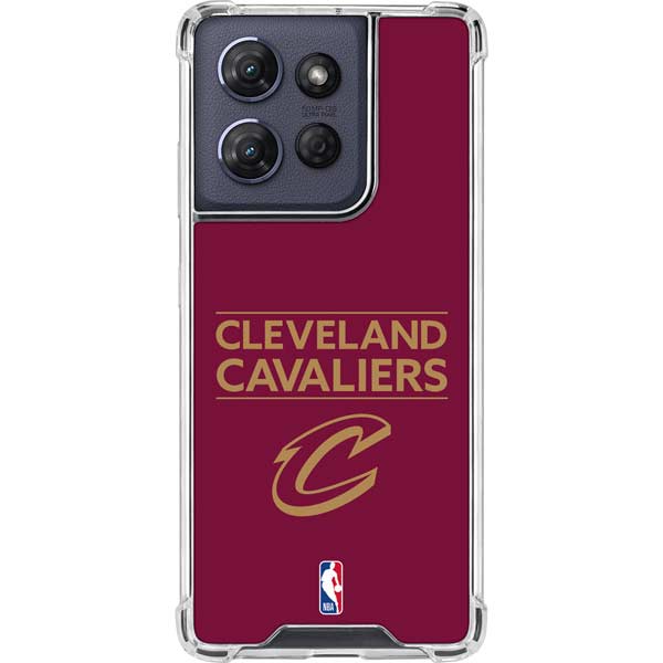 NBA Cleveland Cavaliers Standard - Maroon Moto G 5G (2025) Clear Case