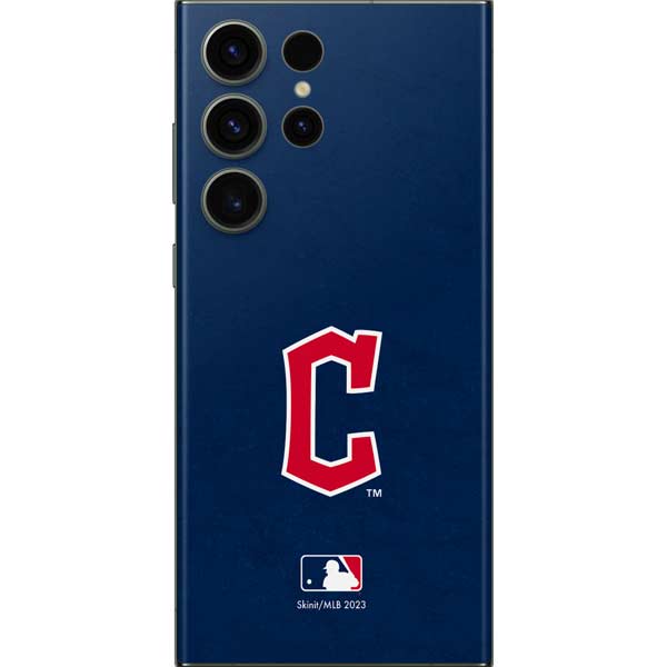 MLB Cleveland Guardians - Solid Distressed Galaxy Skins
