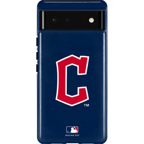 MLB Cleveland Guardians - Solid Distressed Pixel Cases