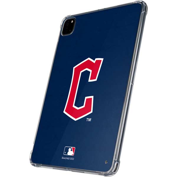 MLB Cleveland Guardians - Solid Distressed iPad Pro 11in (2024) Clear Case