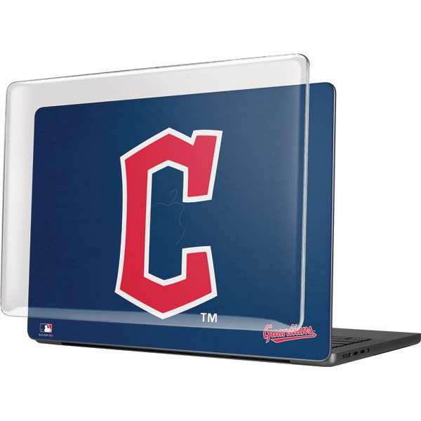 MLB Cleveland Guardians - Solid Distressed MacBook Pro 14in (2021-24) Case plus Skin