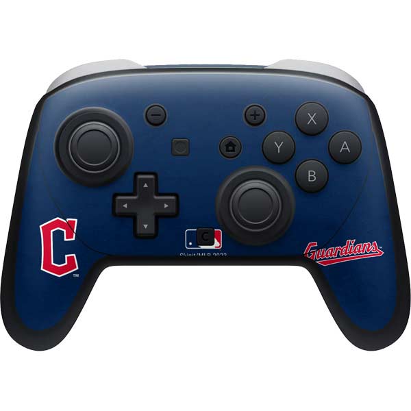 MLB Cleveland Guardians - Solid Distressed Nintendo Skins