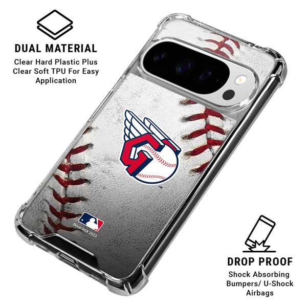 MLB Cleveland Guardians Game Ball Google Pixel 10 Pro XL Clear Case