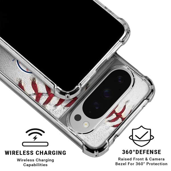 MLB Cleveland Guardians Game Ball Google Pixel 10 Pro XL Clear Case