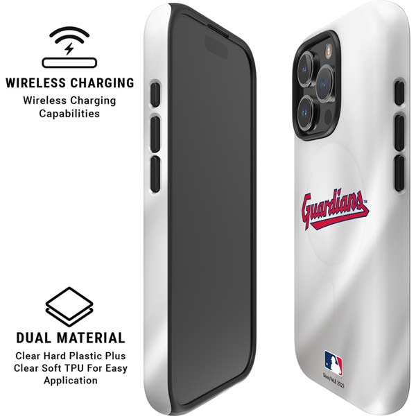 MLB Cleveland Guardians Home Jersey iPhone 16 Pro Max Magsafe Impact Case