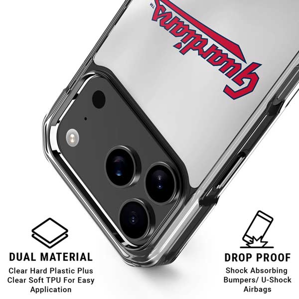 MLB Cleveland Guardians Home Jersey iPhone 17 Pro Clear Case
