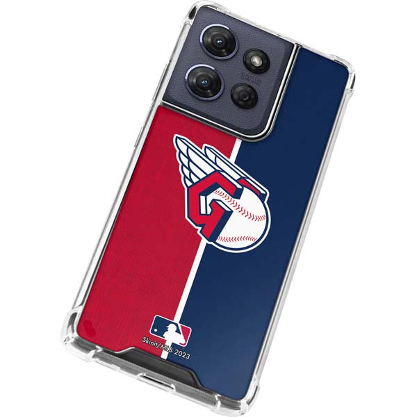 MLB Cleveland Guardians Split Moto G 5G (2025) Clear Case