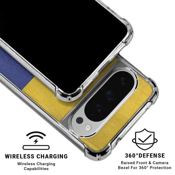 Colombia Flag Distressed Google Pixel 10 Pro XL Clear Case