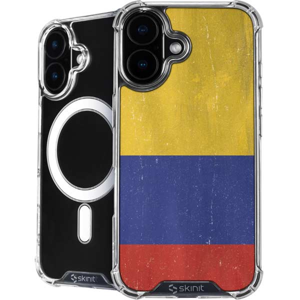 Colombia Flag Distressed iPhone 17 MagSafe Case