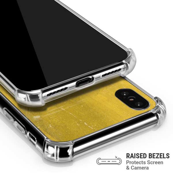 Colombia Flag Distressed iPhone X/XS Clear Case