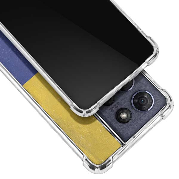Colombia Flag Distressed Moto G 5G (2025) Clear Case