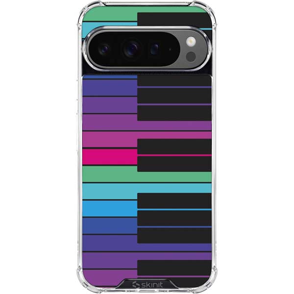 Color Piano Keys Google Pixel 10 Pro Clear Case